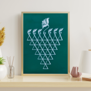 Saraswati Yantra Oil Painting