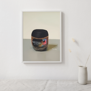 Nescafe Coffee Jar Pencil Color Painting