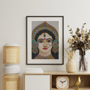 Durga Mata Watercolor Painting